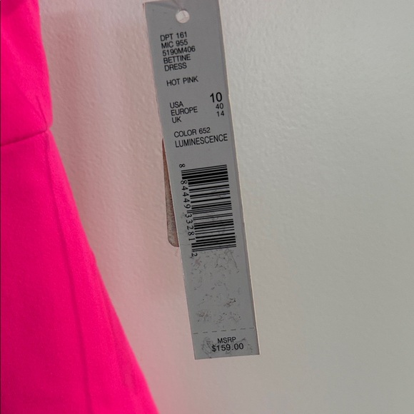 NWT ANTONIO MELANI Vibrant Pink Mini Dress - Picture 3 of 6